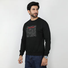 Eminent Men's Full Sleeves Sweat Shirt - Black