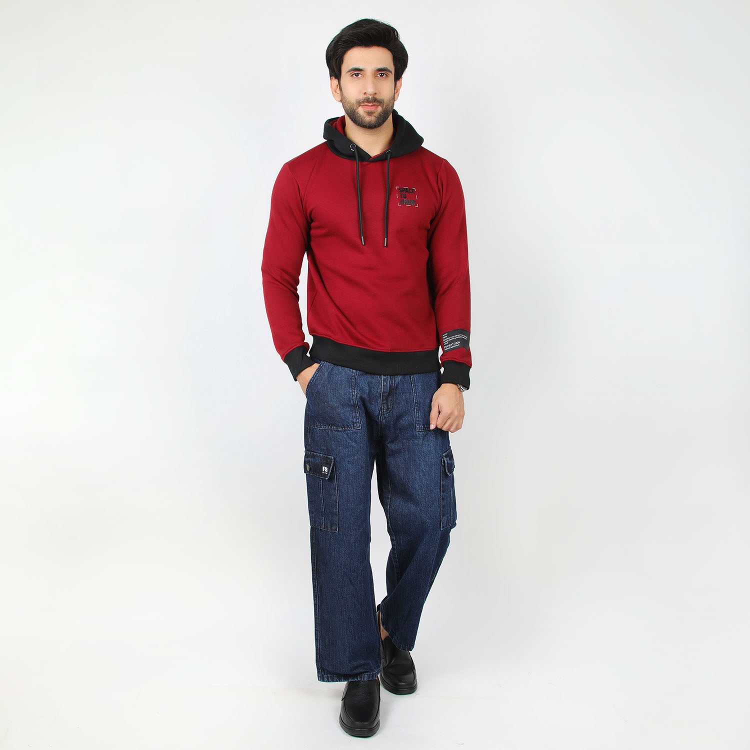 Eminent Men's Full Sleeves Sweat Shirt - Maroon, Men's Jackets & Hoodies, Eminent, Chase Value