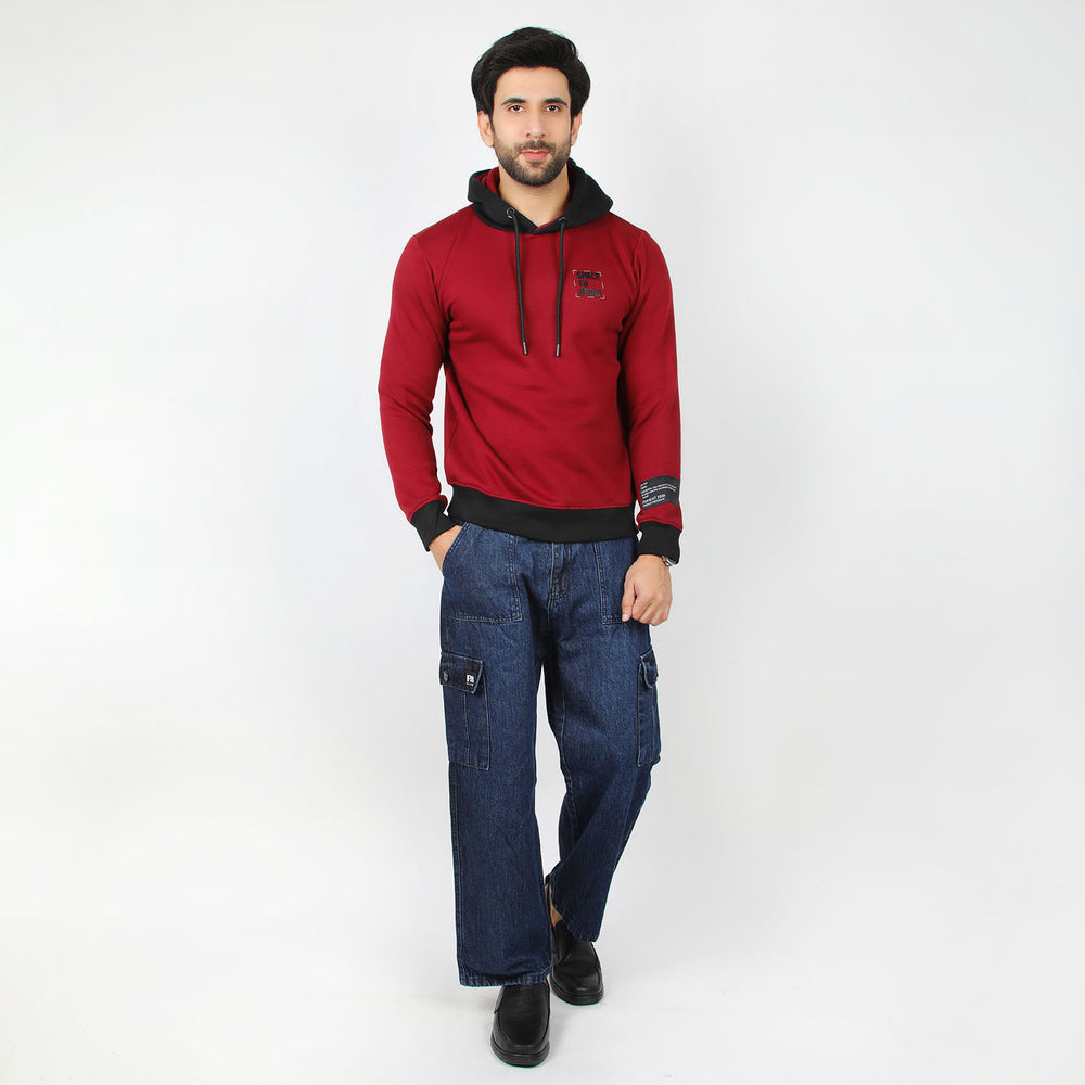 Eminent Men's Full Sleeves Sweat Shirt - Maroon, Men's Jackets & Hoodies, Eminent, Chase Value