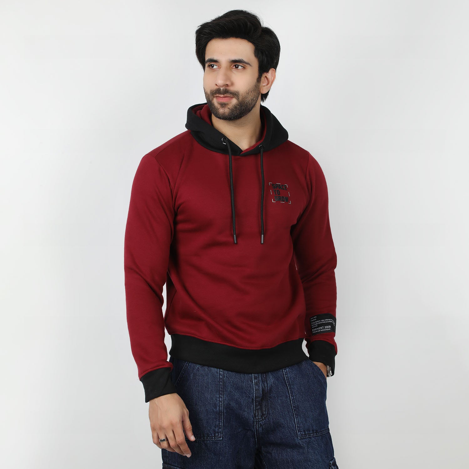Eminent Men's Full Sleeves Sweat Shirt - Maroon, Men's Jackets & Hoodies, Eminent, Chase Value