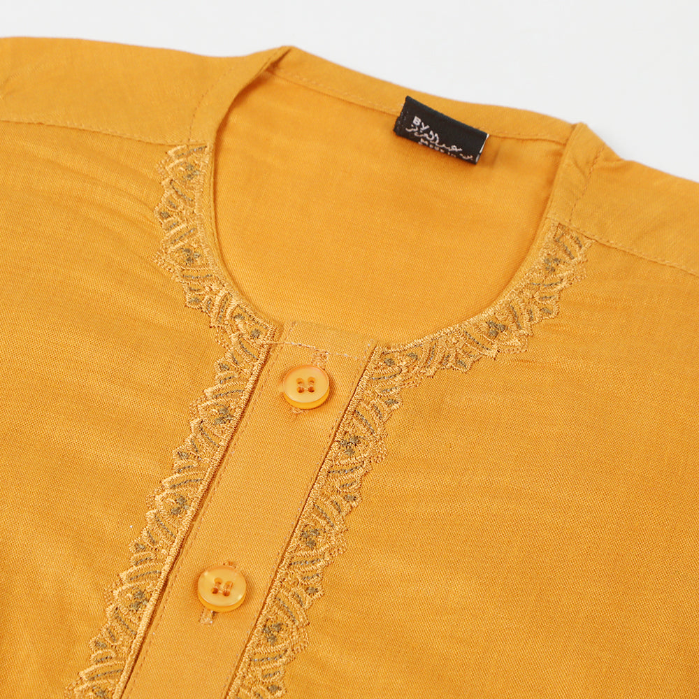 Newborn Boys Shalwar Suit - Mustard, Newborn Boys Shalwar Suits, Chase Value, Chase Value