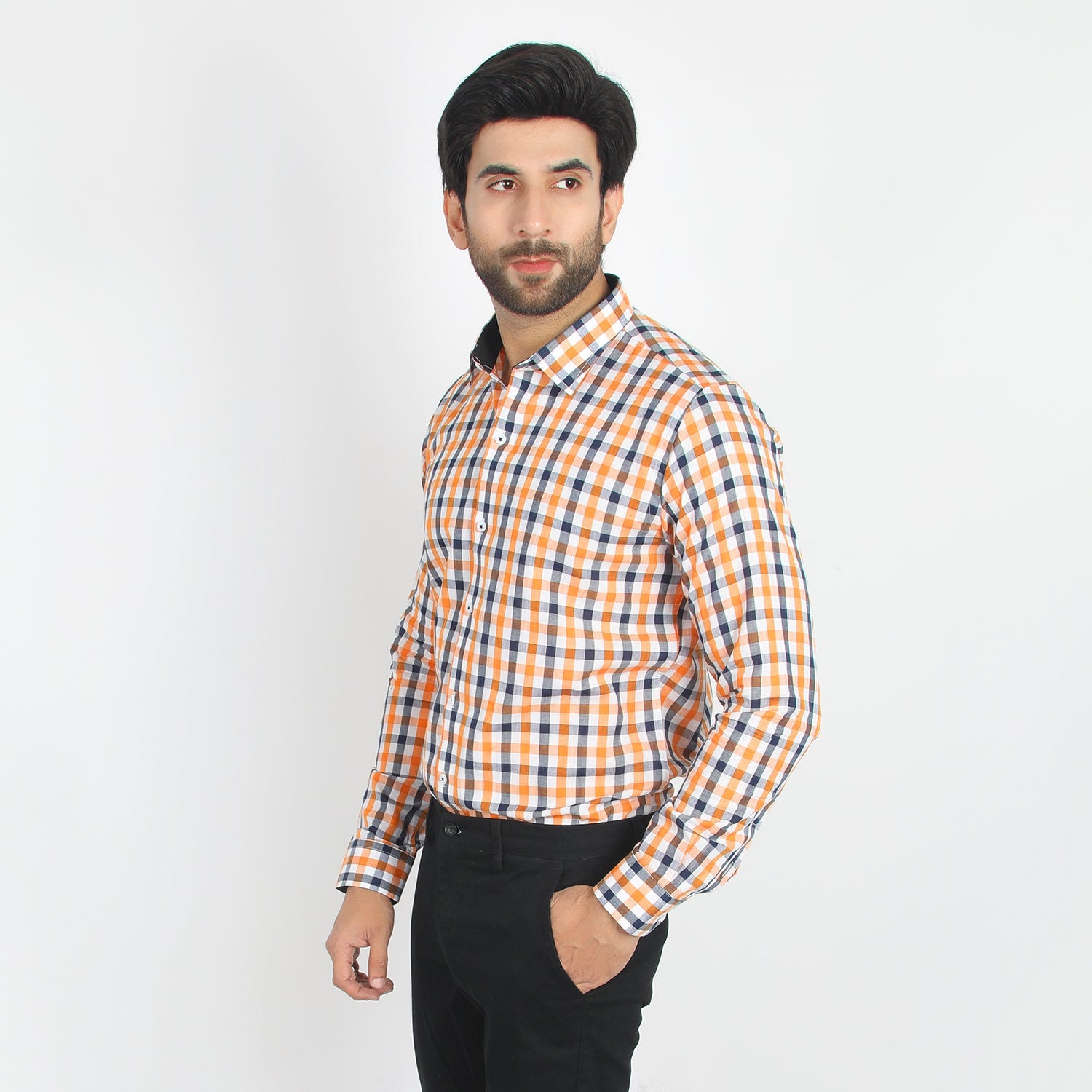 Valuable Men's Business Casual Shirt - Orange, Men's Shirts, Chase Value, Chase Value