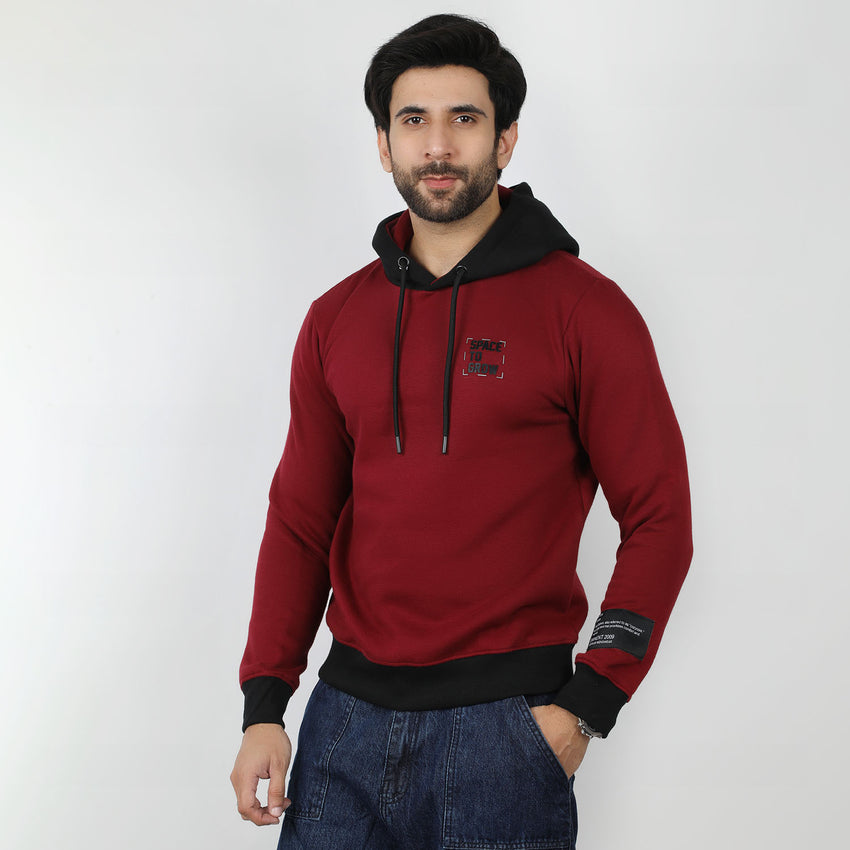 Eminent Men's Full Sleeves Sweat Shirt - Maroon