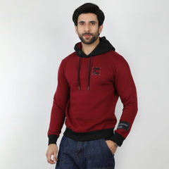 Eminent Men's Full Sleeves Sweat Shirt - Maroon