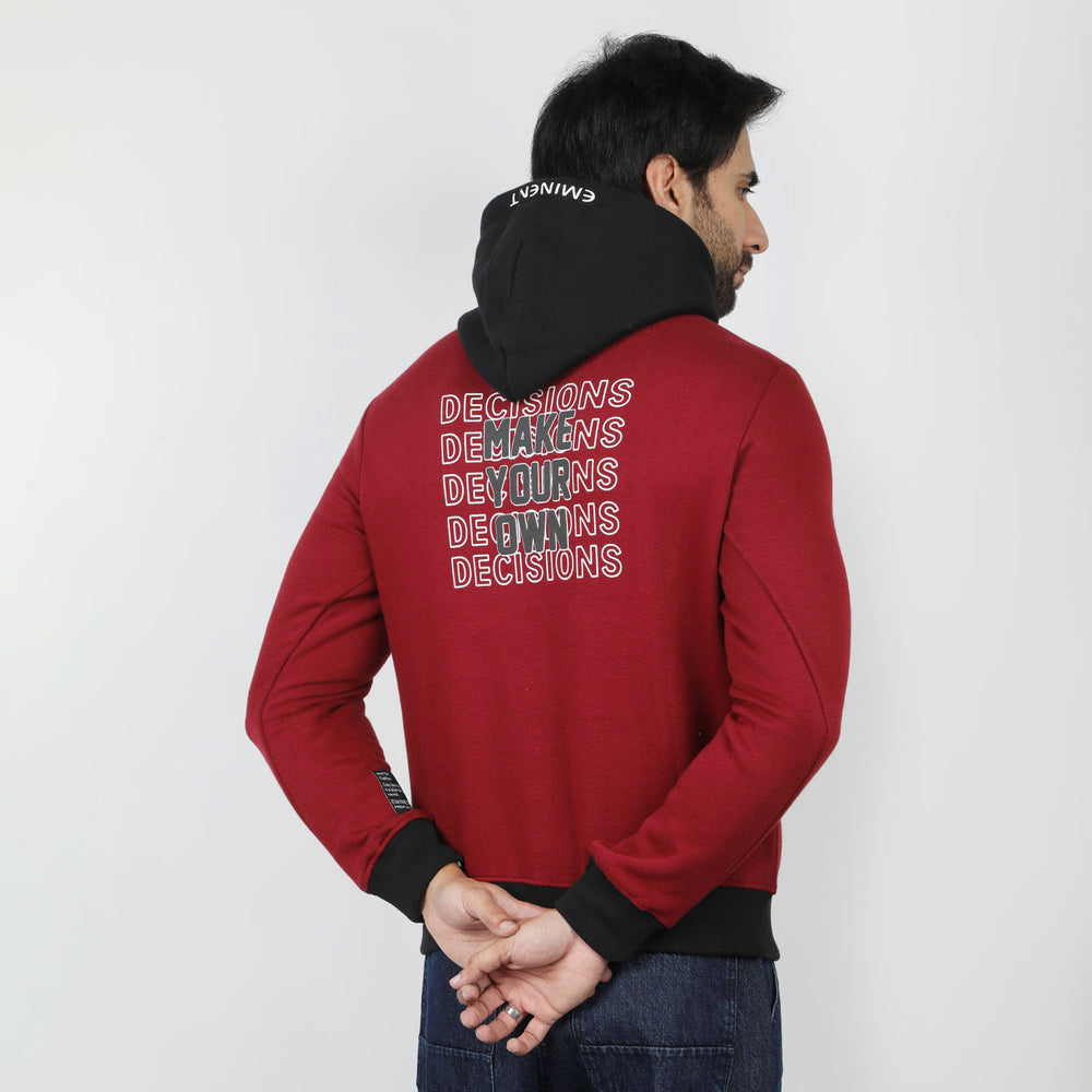 Eminent Men's Full Sleeves Sweat Shirt - Maroon, Men's Jackets & Hoodies, Eminent, Chase Value