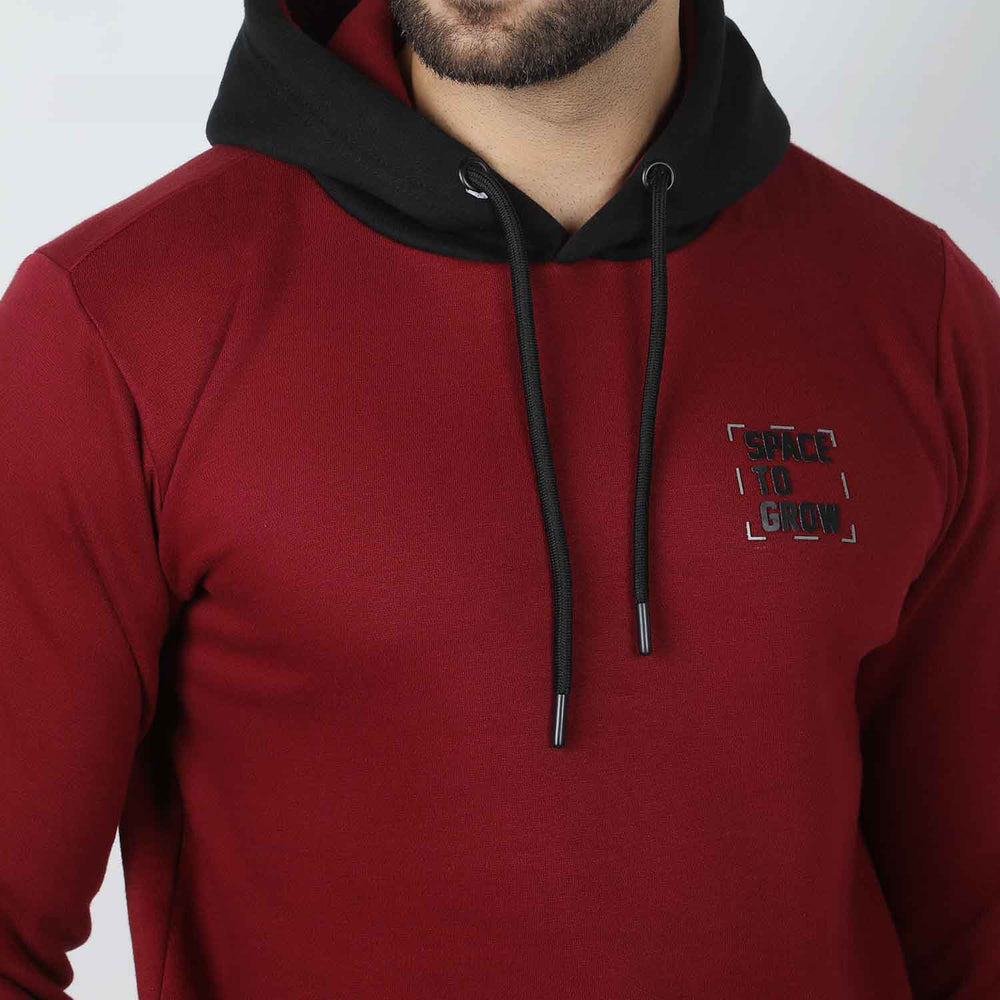 Eminent Men's Full Sleeves Sweat Shirt - Maroon, Men's Jackets & Hoodies, Eminent, Chase Value