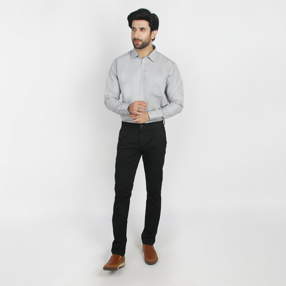 Valuable Men's Formal Dobby Shirt - Grey, Men's Shirts, Chase Value, Chase Value