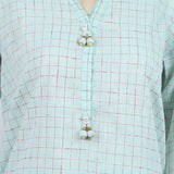 Womens Check Shalwar Suit - Mint, Women Shalwar Suits, Chase Value, Chase Value