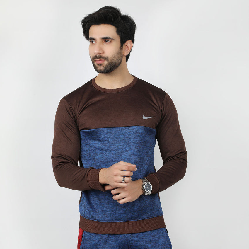 Men's Full Sleeves Sweat Shirt - Coffee