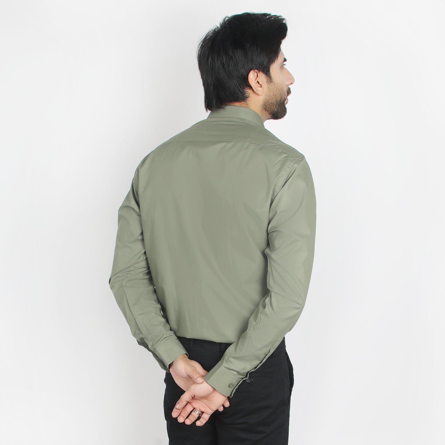 Valuable Men's Formal Plain Shirt - Olive, Men's Shirts, Chase Value, Chase Value