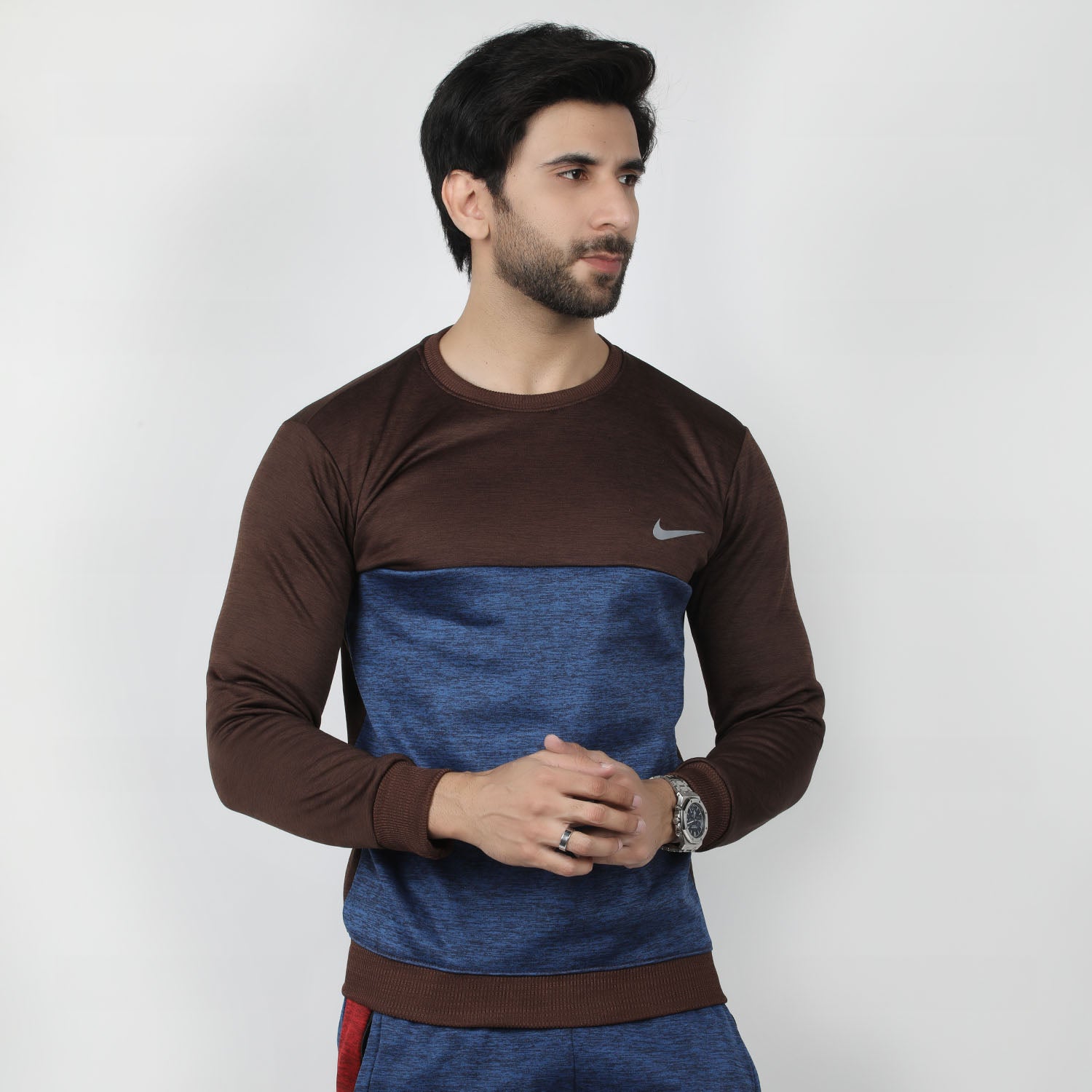 Men's Full Sleeves Sweat Shirt - Coffee, Men's Sweater & Sweat Shirts, Chase Value, Chase Value