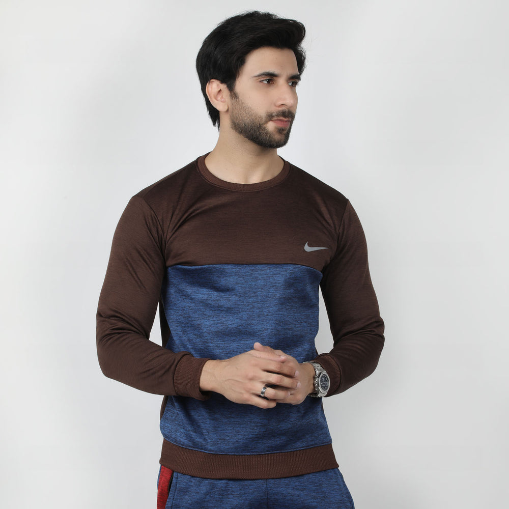 Men's Full Sleeves Sweat Shirt - Coffee, Men's Sweater & Sweat Shirts, Chase Value, Chase Value