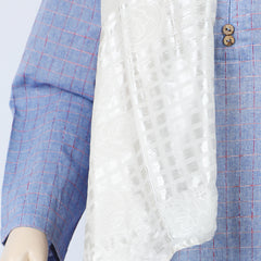 Women's Jacquard Border Turkish Scarves - Fawn