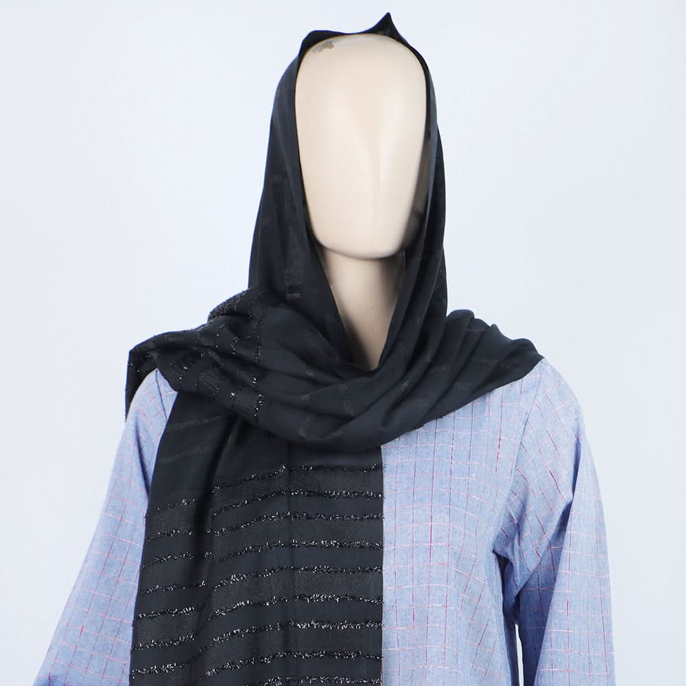 Women's Turkish Sparkle - Black, Women Shawls & Scarves, Chase Value, Chase Value
