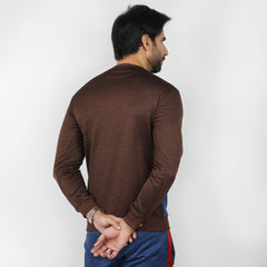 Men's Full Sleeves Sweat Shirt - Coffee