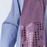 Women's Turkish Jacquard Border - Purple, Women Shawls & Scarves, Chase Value, Chase Value