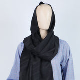 Women's Turkish Dupatta - Black, Women Shawls & Scarves, Chase Value, Chase Value