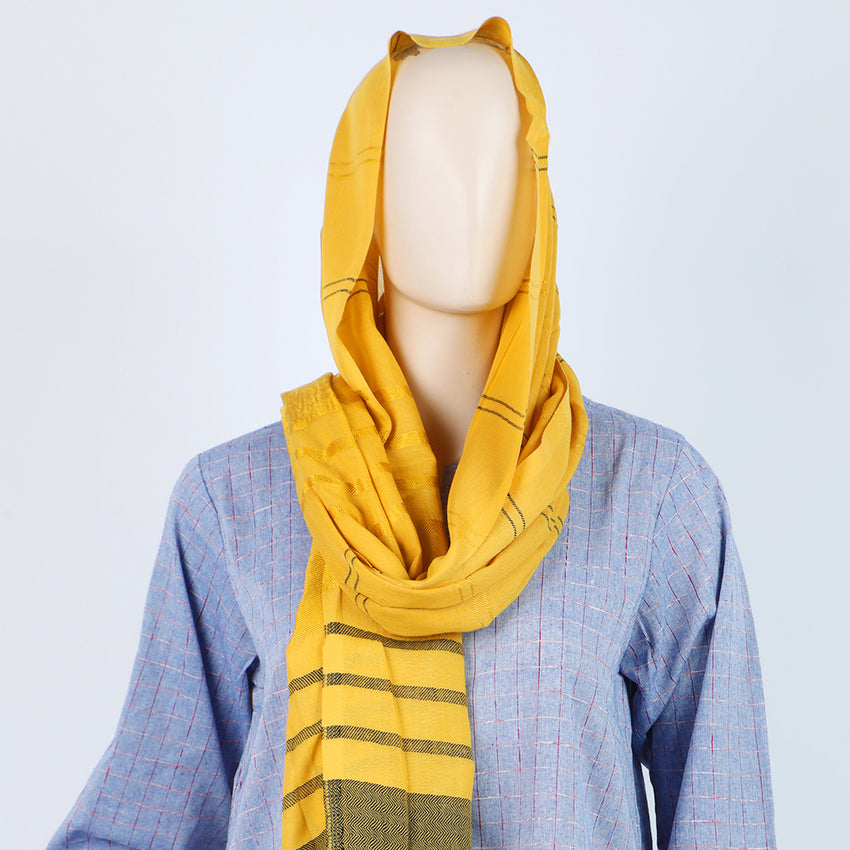 Women's Turkish Dupatta - Mustard