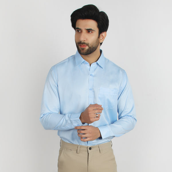 Men's Business Casual Shirt - Blue