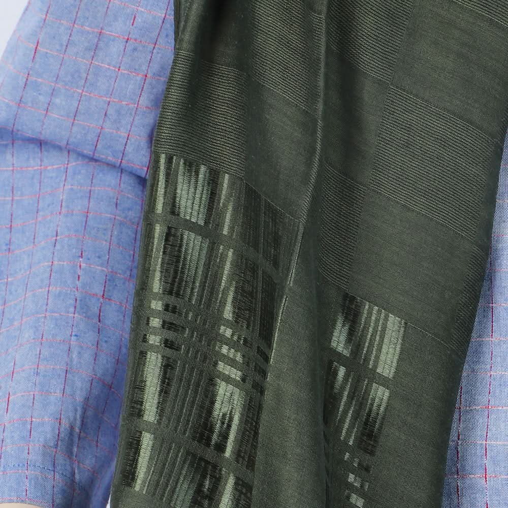 Women's Jacquard Turkish Scarves - Olive Green, Women Shawls & Scarves, Chase Value, Chase Value