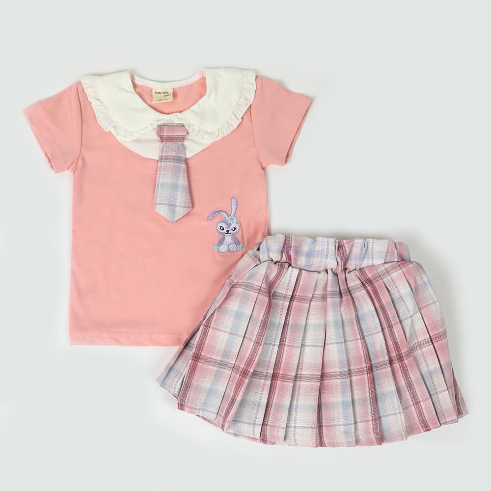 Girls Skirt Suit - Light Peach, Girls Suits, Chase Value, Chase Value