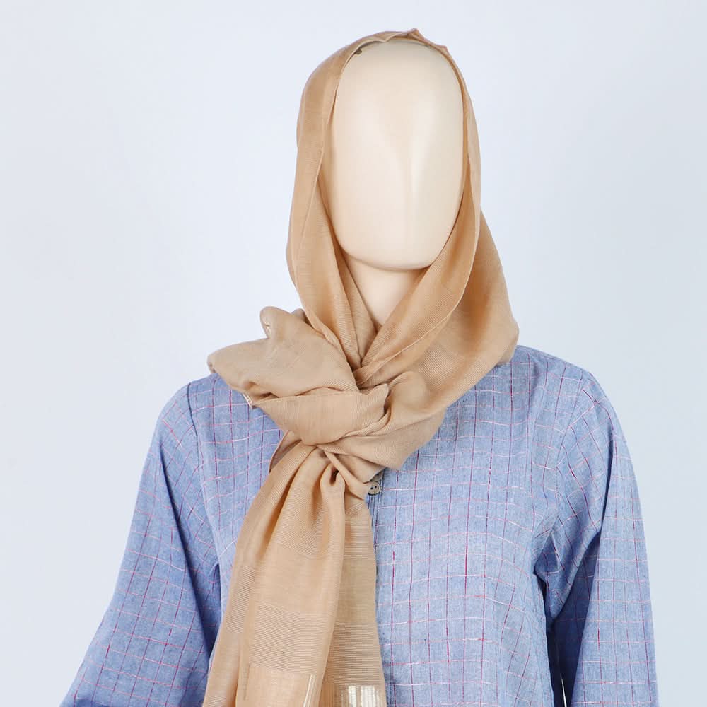 Women's Jacquard Turkish Scarves - Brown, Women Shawls & Scarves, Chase Value, Chase Value