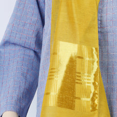 Women's Jacquard Turkish Scarves - Mustard