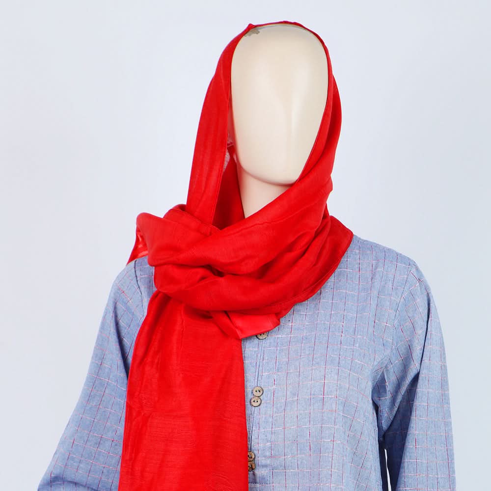 Women's Jacquard Turkish Scarves - Red, Women Shawls & Scarves, Chase Value, Chase Value