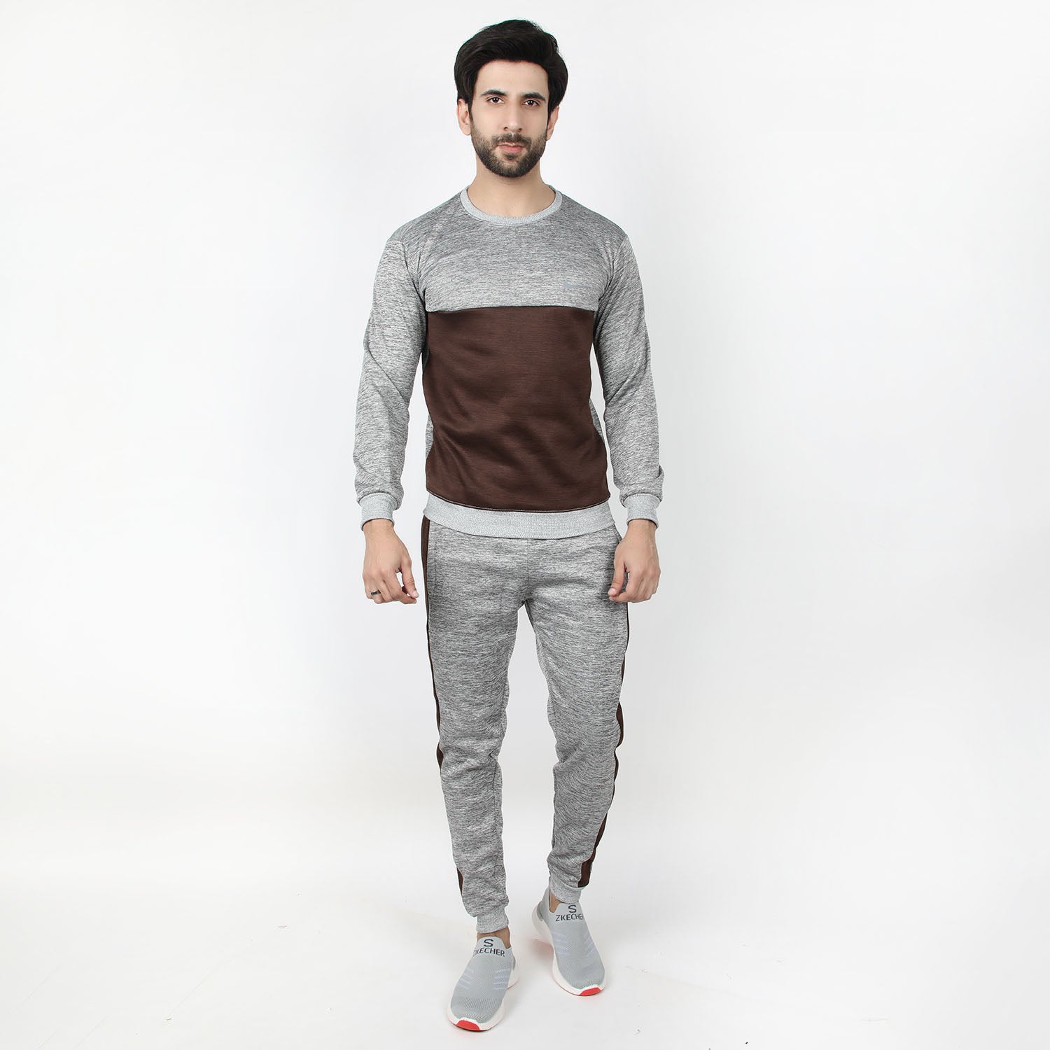 Men's Full Sleeves Sweat Shirt - Grey, Men's Sweater & Sweat Shirts, Chase Value, Chase Value