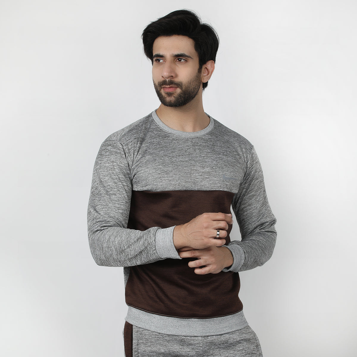 Men's Full Sleeves Sweat Shirt - Grey, Men's Sweater & Sweat Shirts, Chase Value, Chase Value