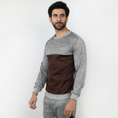 Men's Full Sleeves Sweat Shirt - Grey