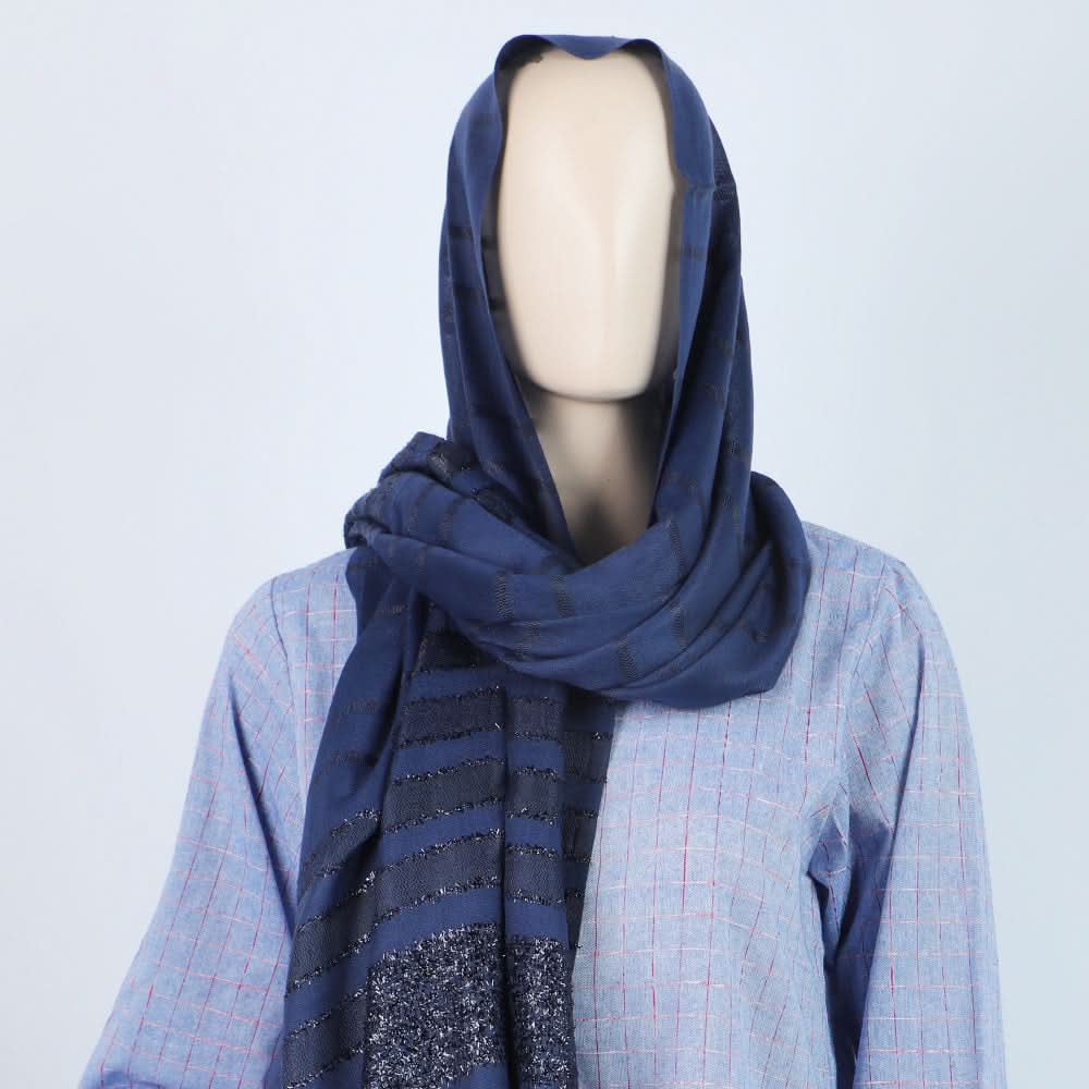 Women's Turkish Sparkle - Navy Blue, Women Shawls & Scarves, Chase Value, Chase Value