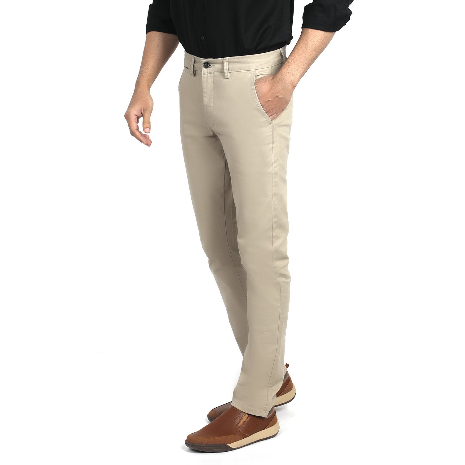 Eminent Men's Cotton Casual Pant - Beige, Men's Casual Pants & Jeans, Eminent, Chase Value