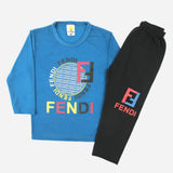Boys Full Sleeves Suit - Steel Blue, Boys Sets & Suits, Chase Value, Chase Value