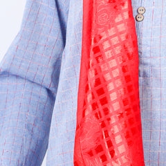 Women's Turkish Jacquard Border - Red
