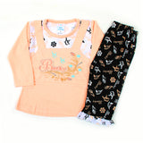 Newborn Girls Full Sleeves Suit - Peach, Newborn Girls Sets & Suits, Chase Value, Chase Value