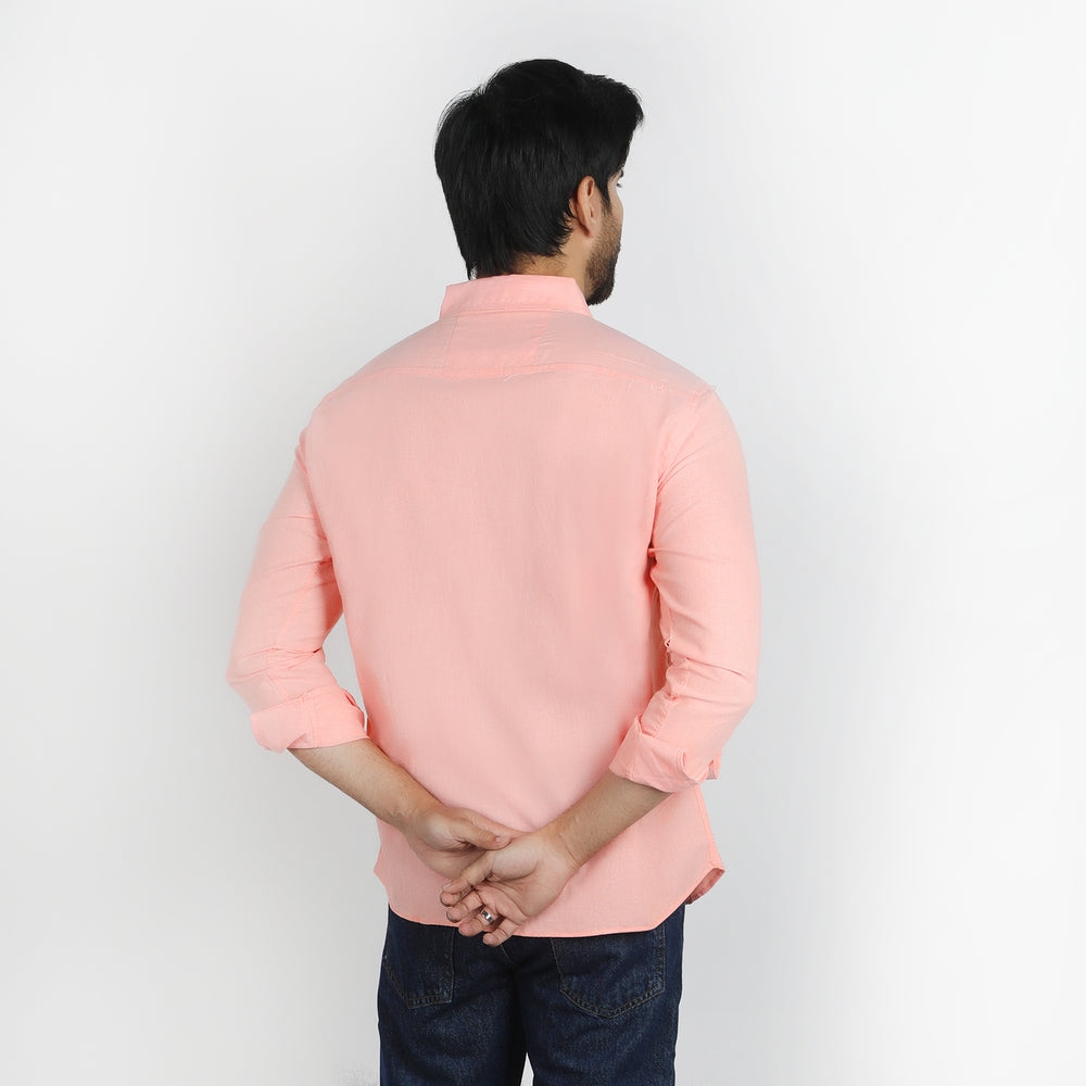 Men's Casual Chambray Shirt - Light Salmon, Men's Shirts, Chase Value, Chase Value