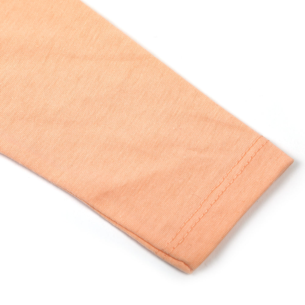 Newborn Girls Full Sleeves Suit - Peach, Newborn Girls Sets & Suits, Chase Value, Chase Value