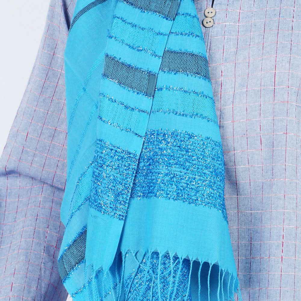 Women's Turkish Sparkle - Blue, Women Shawls & Scarves, Chase Value, Chase Value