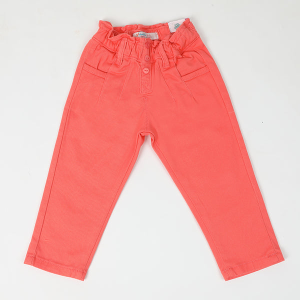 Girls Cotton Pant - Pink