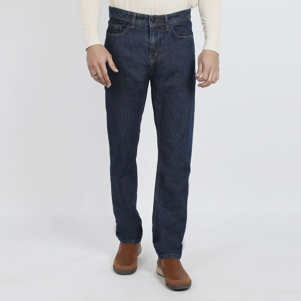 Men's Denim Pant Rigid - Dark Blue, Men's Casual Pants & Jeans, Chase Value, Chase Value