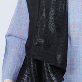 Women's Jacquard Border Turkish Scarves - Black, Women Shawls & Scarves, Chase Value, Chase Value