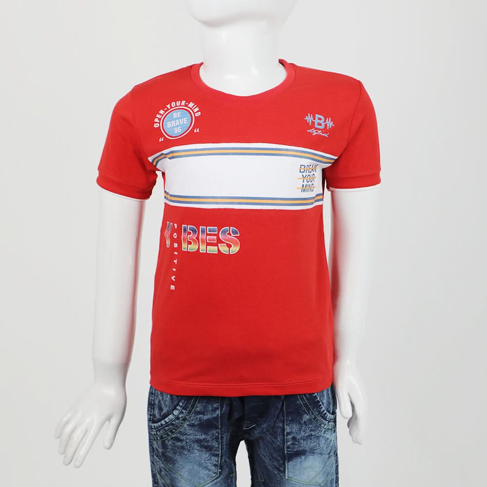 Boys T-Shirt - Red, Boys T-Shirts, Chase Value, Chase Value