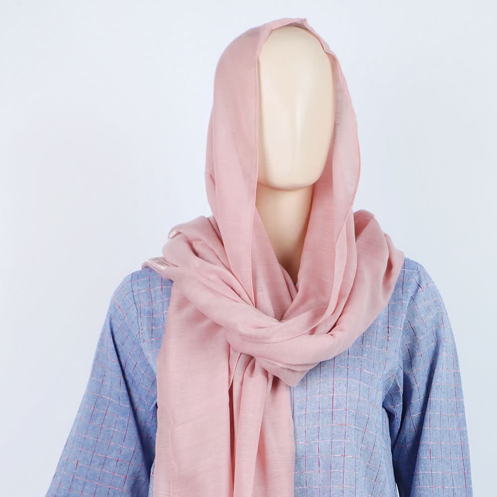 Women's Jacquard Turkish Scarves - Light Pink, Women Shawls & Scarves, Chase Value, Chase Value