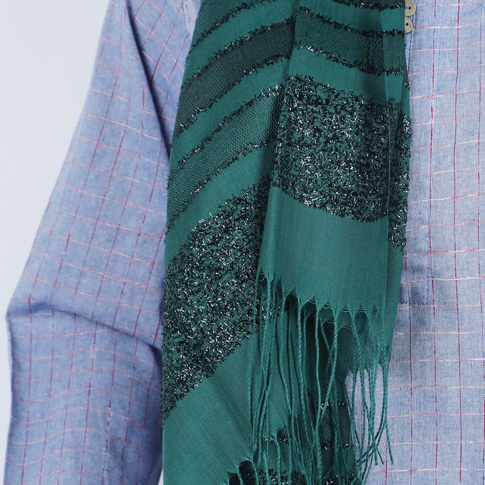 Women's Turkish Sparkle - Green, Women Shawls & Scarves, Chase Value, Chase Value