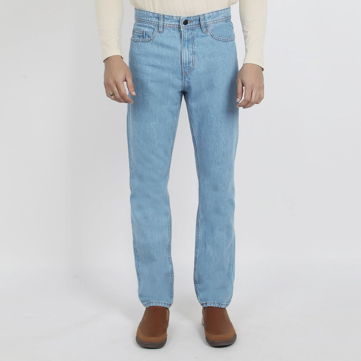 Men's Denim Pant Rigid - Ice Blue, Men's Casual Pants & Jeans, Chase Value, Chase Value