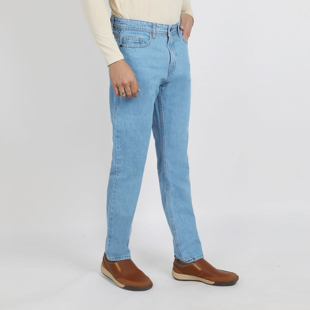 Men's Denim Pant Rigid - Ice Blue, Men's Casual Pants & Jeans, Chase Value, Chase Value