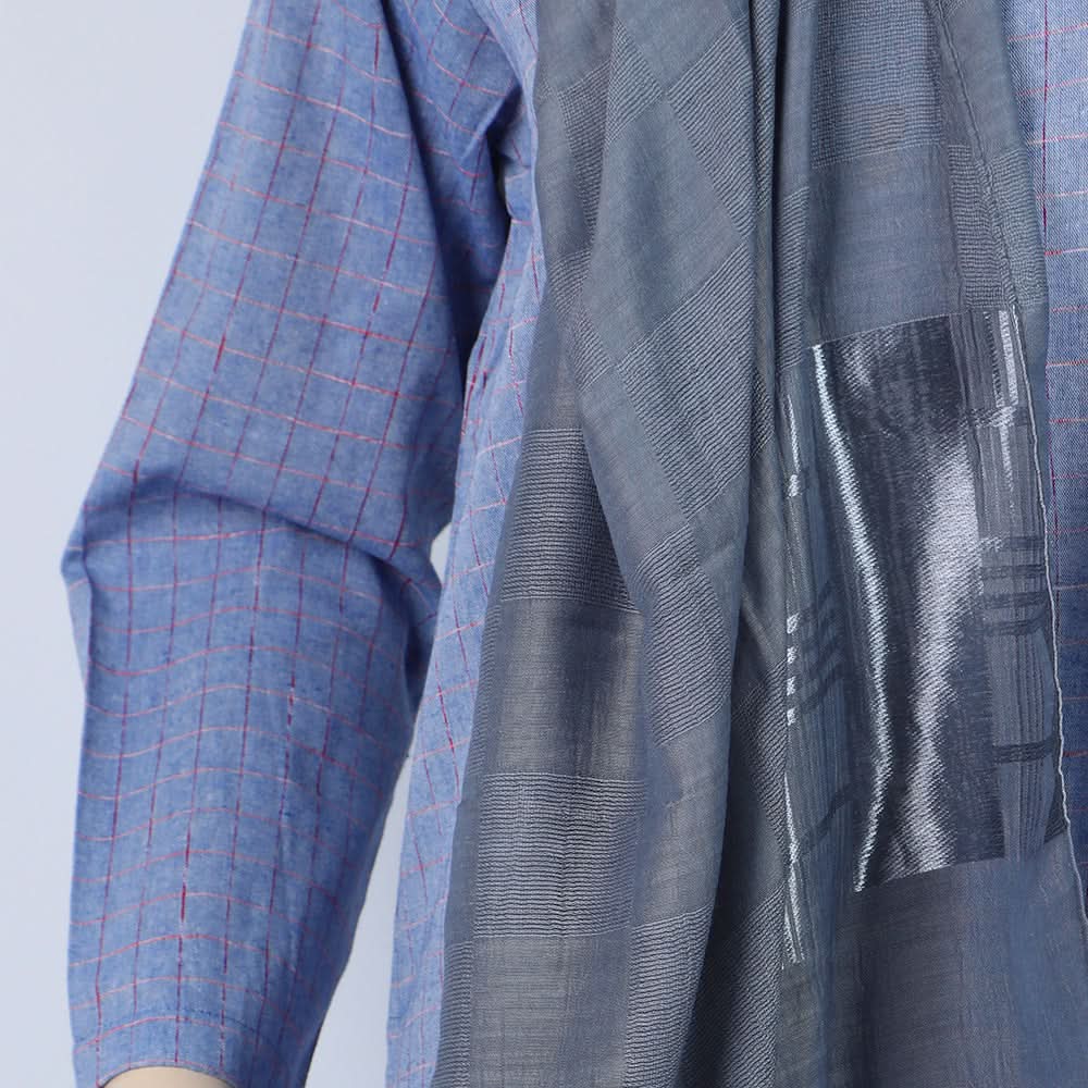 Women's Jacquard Turkish Scarves - Grey, Women Shawls & Scarves, Chase Value, Chase Value