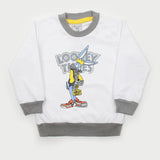Boys Full Sleeves SweatShirt - White, Boys Hoodies & Sweat Shirts, Chase Value, Chase Value
