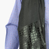 Women's Jacquard Border Turkish Scarves - Green, Women Shawls & Scarves, Chase Value, Chase Value